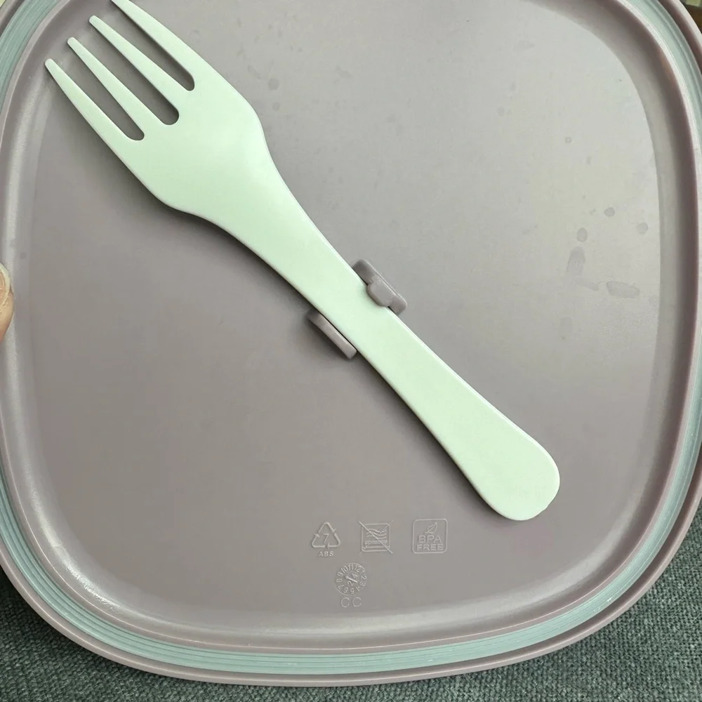 Bentgo Glass Lunch Container Leakproof Meal Prep Box with Fork BPA Free